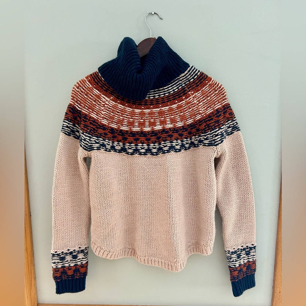 Madewell Brookdale Fair Isle turtleneck